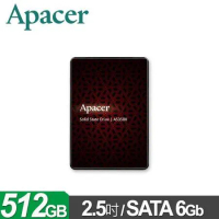宇瞻Apacer AS350X 512GB 2.5吋 SSD固態硬碟