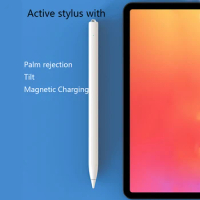 New design stylus for iPad with magnetic tilt digital stylus Pen with palm rejection/ replaceable tips for Ipencil for phone