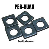 ring plat kotak hitam 1/2 inch m 12 ring plat baja hitam