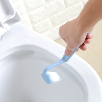 新款 型馬桶刷衛生間清潔刷坐便器彎曲刷廁所刷潔廁刷子鋼絲球