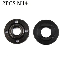2Pcs M14 Thread Replacement Angle Grinder Pressure Plate Inner Outer Flange Nut For Grinding Machine