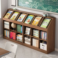 書架置物架落地小型展示架多層敎室矮書櫃客廳櫃子儲物櫃圖書櫃