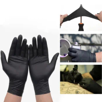 Disposable Black Nitrile Gloves Food Grade Waterproof Kitchen Gloves Thicker Household Cleaning Gloves Kitchen Cooking Tools