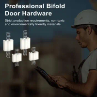 Door Hardware Bifold Door Hardware Repair Tool Kit Easy Installation Accessories for Bi-fold Closet Door Hinges Simplify Repairs
