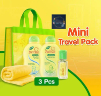 Terlaris - Zwitsal Mini Travel Pack 3 In 1 Free 1 Gift/Paket Perlengkapan Mandi Bayi