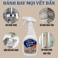 SIÊU TẨY CẶN CANXI VIS IC INOX 500ML SIÊU BÓNG