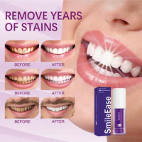 V34 Purple Whitening Fresh Breath Brightening Toothpaste Remove Stains Reduce Yellowing Care For Teeth Gums Oral Care New 30ml