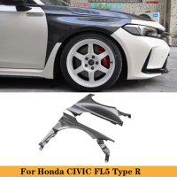 For Honda CIVIC FL5 Type R Carbon Fiber Front Bumper Car Side Fender Flares Auto Tuning