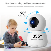 WiFi Cam Wide Angle Rotatable Surveillance Camera Memory Expansion CCTV PTZ Security Camera Outdoor Use Network Mini