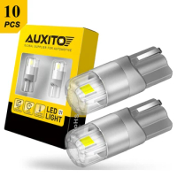 AUXITO 10Pcs LED LIghts T10 W5W LED Canbus Auto Lamp for Mercedes Benz W203 W204 W205 W211 W212 W124 W164 W176 W210 W220 White