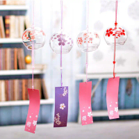 กระจกญี่ปุ่น ลายลม Chime ของตกแต่งสวน สำหรับหน้าต่างในบ้าน แบบแขวน งานฝีมือ