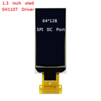 1.3 Inch 13P SPI Serial White OLED WISMEC RX Gen 3 Dual Display Cigarette Vape Mod Vertical Screen SH1107 Driver 64*128 IIC Port
