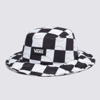 【VANS 官方旗艦】Quilted Check 男女款黑白色棋盤格漁夫帽