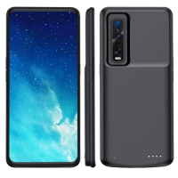 Silm Silicone Shockproof Battery Charger Case For OPPO Find X2 Pro Battery Case Find X2 Power Bank Battery Charging Cover