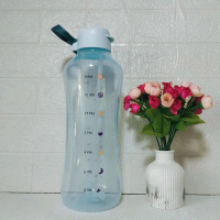 Aquavibe 2Liter Tupperware. Botol Air Minum. Bottles Water Botol (BIRU). ORI dan Baru
