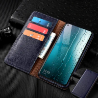 Magnet Genuine Leather Skin Flip Wallet Book Phone Case Cover On For Realmi Realme 10 11 Pro Plus 4G 5G Realme10 ProPlus 128/256
