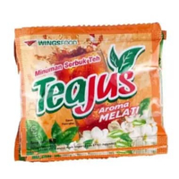 TEA-JUS Melati Powder Drink renceng[8 g/ 10pcs/ Kemasan Sachet]