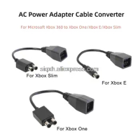 10Pcs High Quality For Xbox 360 to Xbox Slim/One/E AC Power Adapter Cable Converter Games Accessorie Power Supply Transfer Cords