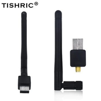 TISHRIC Wi-fi Adapter USB WiFi Antenna Wireless Computer Network Card 150Mbps 2.4G Wifi Dongle USB Wi fi Adapter For PC Windows
