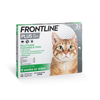 Frontline - Frontline Plus貓用防蝨防牛蜱滴劑 (Green) HK-53178 三支裝<此日期前最佳：2028.3> 1盒