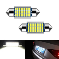 2x Car Led Error Free 36mm C5W 3014 SMD Lamp 12V License Number Plate Light For BMW E60 E46 F10 X3 X5 E39 E61 E36