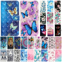 For iPhone 13 Pro Max Case on iPhone 13 13Pro Max Cover Printed Leather Flip Phone Case for iPhone 12 Pro Max 13 mini Cases Capa