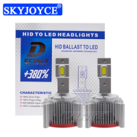 SKYJOYCE D2S D4S LED Light Bulbs LED Canbus Headlight Bulbs to Replace Original HID Bulbs 70W White Super Version D1S D3S D8 LED