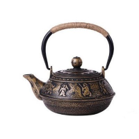 煮茶壺生鐵壺無塗層茶具(規格:戰國策) 