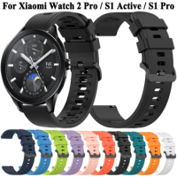 For Xiaomi Watch 2 Pro S1 Straps Bands For Xiaomi S3 S2 S1 Active Pro Bracelet For Xiaomi Watch Color Sport Silicone Watchband