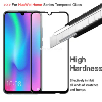 9D Full Cover Screen Protector for Huawei Honor 7 8 9 10 Lite Tempered Glass for Honor 8A 8X 9i 9N 10i 8X MAX Protective Film