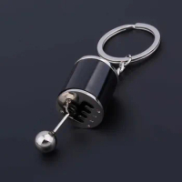 Car Keychain Mini Turbo Turbocharger Car-styling Keyring Gear Gearbox Pendant Keychain Stick Knobs Keyring Shift Metal Key Ring