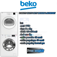 paket mesin laundry beko satu set kapasitas 8kg