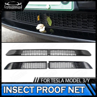Car Lower Bumper Insect Net For Tesla 2021 Model 3 model Y Anti Dust Garbage Proof Inner Grill Cover Decoration Net Accessories