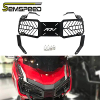 SEMSPEED Motorcycle adv160 Parts Headlight Head Light Grille Guard Cover Fits For HONDA ADV-160 ADV 160 2022 2023 Accessories