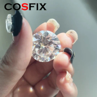 [ Super White ] Top Belgium Cut Moissanite Stone D Color 0.1ct-30ct Gemstones Lab Grown Diamond Moissanite Loose Stone with GRA