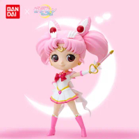 Genuine Bandai Sailor Moon Model Qposket Toys Cosmos Sailor Cbibi Moon Anime Action Figures Model Assembly Toy Girls Gift