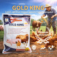 BELI 1 GRATIS 1_Gold King USA 1kg - Suplemen Pakan Ternak untuk Sapi Kambing Babi dan Ayam Menambah 