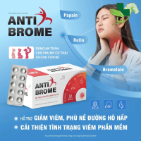 Anti Brome hộp 50 viên Alpha Choay từ thảo dược, hỗ trợ giảm viêm tiêu sưng, dùng được cho phụ nữ có