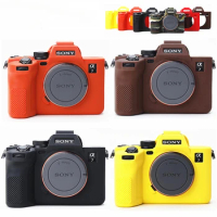 A7M4 Silicone Armor Skin Case Body Cover Protector Mirrorless Camera Bag For Sony A7 IV A7IV ILCE-7M4