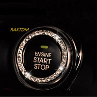 Crystal Car Engine Start Stop Ignition Key Ring for Suzuki Swift Grand Vitara Sx4 Vitara Spoiler Alto Liana Splash Reno Samurai