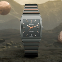 RADO 雷達表 最新廣告款Anatom方拱形系列電漿陶瓷雙色自動錶32.5㎜ R01 (R10203102)