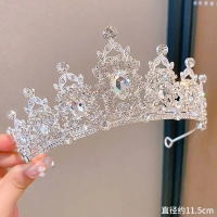 Mũ Đội Đầu Vương Miện, Cho Biểu Diễn Bé Gái, Kẹp Tóc Vương Miện Lớn, Mũ Đội Đầu Vương Miện Bé Gái, S