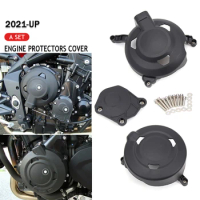 For TRIDENT 660 Motorcycle Engine Guard Side Stator Case Guard Protector Black For Trident 660 2021 -