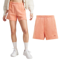 Adidas W All SZN WS SH 女款 珊瑚橘 休閒 寬鬆 棉質 刷毛 短褲 IK4260