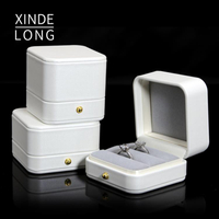 創意高檔白色戒指盒求婚鉆戒盒對戒盒項鏈手鐲盒耳釘盒飾品禮物盒 全館免運