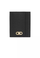 Salvatore Ferragamo Gancini Card Holder Black 0741376