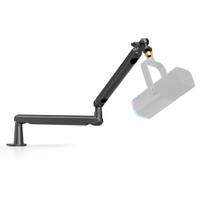 FIFINE Low-profile Boom Arm Microphone Stand with Desk Mount/Cable Managment Adjustable Mic Boom for