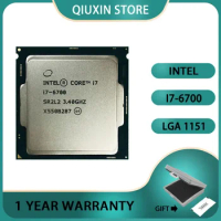 Процессор Intel Core i7-6700 i7 6700 3,4 ГГц, 65 Вт, процессор LGA 1151,б/у, четырехъядерный, восьмипоточный