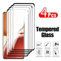4Pcs For Oppo A3 Pro 5G Screen Protector Tempered Glass Film For OppoA3pro oppo a3pro A 3Pro 5g HD Curved Screen Protective Film
