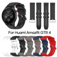 Silicone Band Strap for Amazfit GTR 4 Smart Watch Bracelet Replacement Wristband Belt Adjustable Wriststrap for Amazfit GTR4